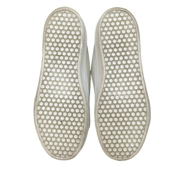 Sam Edelman Leya Pom Pom Slip On White Leather Sneaker Shoes‎ Size 7 - Picture 7 of 8